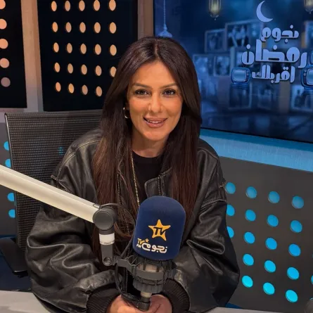 إنجي المقدم من حلقتها فى إذاعة نجوم إف إم- الصورة من صفحة إذاعة نجوم إف إم على إنستغرام