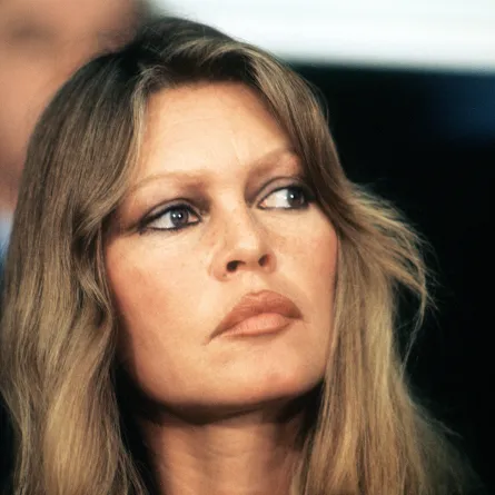 بريجيت باردو خلال مناظرة ضد صيد الفقمات في ستراسبورغ، 23 يناير 1978 (AFP)