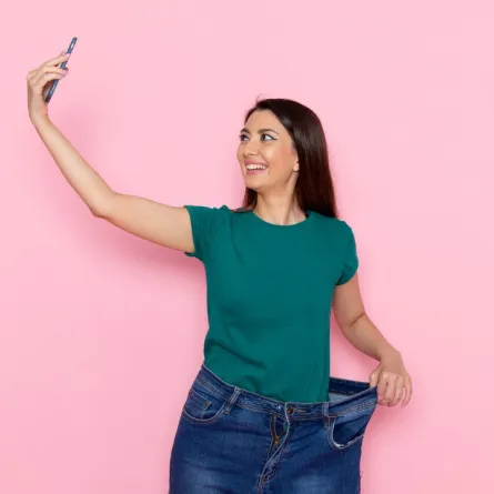 صورة بعد تخفيض الوزن 