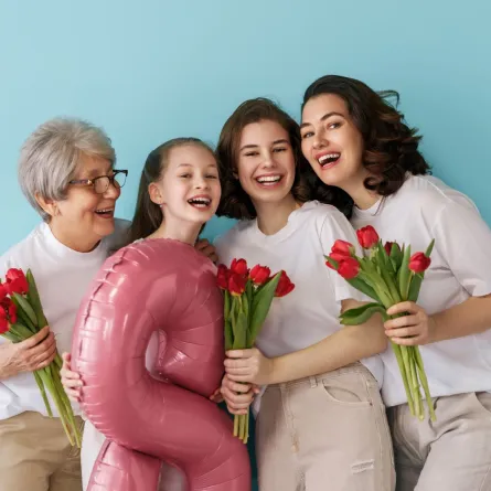 صورة عائلية في يوم المرأة العالمي