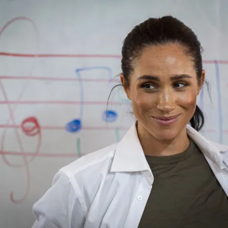 ميغان ماركل خلال زيارتها للأردن. مصدر الصورة: Aaron Chown/PA Images via Getty Images