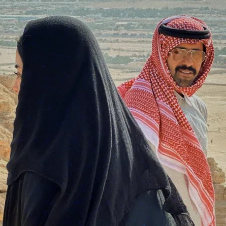 ناصر الدوسري ولمى عبد الوهاب- الصورة من حسابه على الانستغرام