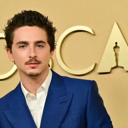 تيموثي شالاميه من حفل غداء المرشحين لجوائز الأوسكار الـ98 - مصدر الصورة: Frederic J. Brown / AFP