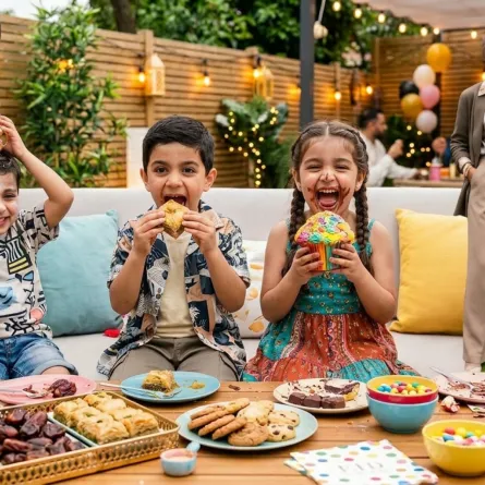 صورة أطفال في العيد