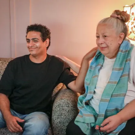 سمية الألفي ومحمد صلاح العزب من كواليس تصوير فيلم سفاح التجمع