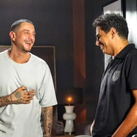 أحمد الفيشاوي ومحمد صلاح العزب من كواليس سفاح التجمع  - الصورة من حساب الفيشاوي على انستقرام