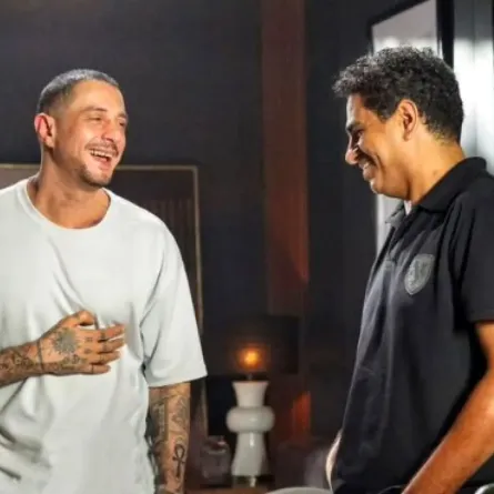 أحمد الفيشاوي ومحمد صلاح العزب من كواليس سفاح التجمع -  الصورة من حساب الفيشاوي على انستقرام