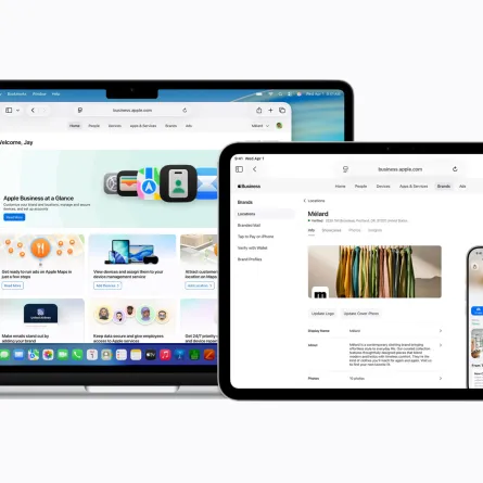 ستتوفر Apple Business في 14 أبريل، وهي منصة جديدة تتضمن الخدمات الأساسية التي تحتاجها الشركات لتشغيل أعمالها وتنميتها.