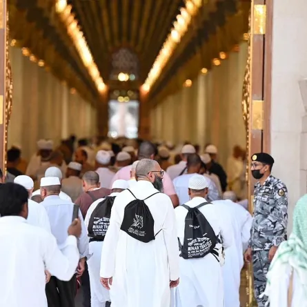 ضيوف الرحمن في المسجد الحرام
