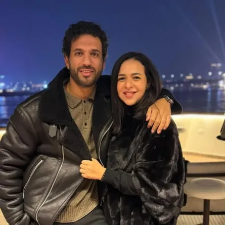 حسن الرداد برفقة زوجته إيمي سمير غانم- الصورة من حسابها على إنستغرام