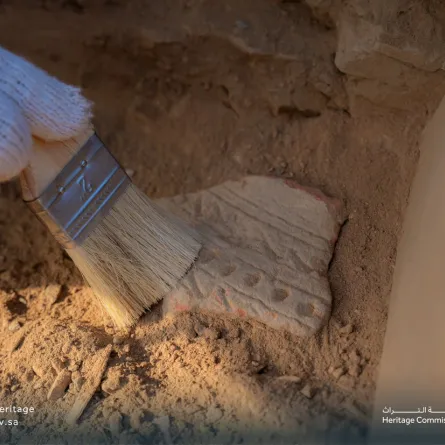 أعمال التنقيب في موقع العصداء