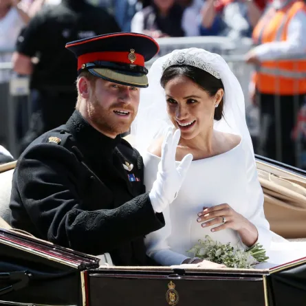 الأمير هاري وميغان في وندسور، إنجلترا (Prince Harry and Meghan in Windsor, England). مصدر الصورة: Aaron Chown - WPA Pool/Getty Images