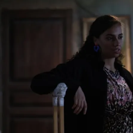 دينا دياب في كواليس فيلم السادة الأفاضل- الصورة من حسابها على إنستغرام