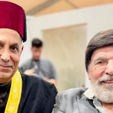 ياسر العظمة وعارف الطويل- الصورة من حساب عارف على الانستغرام