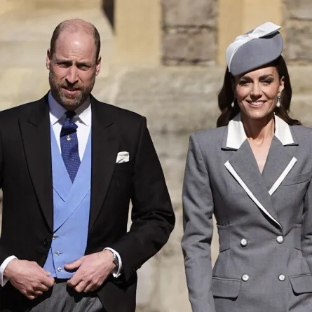 الأمير ويليام وكاثرين في قلعة وندسور، في وندسور (Prince William and Catherine at Windsor Castle, in Windsor). مصدر الصورة: Aaron Chown / POOL / AFP