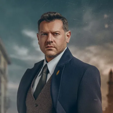 عمرو يوسف غلى ملصق مسلسل الفرنساوي - الصورة من صفحة يانغو بلاي على انستغرام