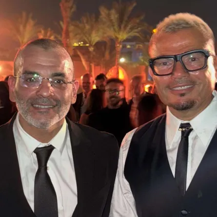 عمرو دياب وايمن بهجت قمر من الحفل