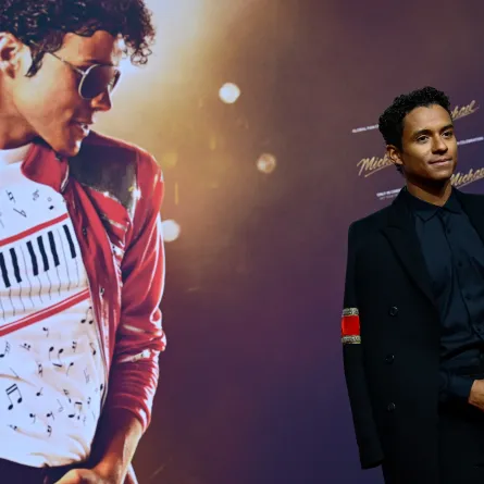 جعفر جاكسون Jaafar Jackson في العرض الافتتاحي لفيلم "Michael"  في برلين 10 أبريل 2026 - مصدر الصورة: JOHN MACDOUGALL / AFP