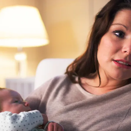 صورة الصحة النفسية للأم بعد الولادة