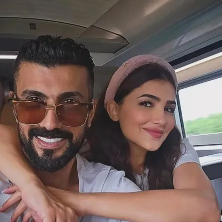 مي عمر ومحمد سامي- الصورة من حساب مي عمر في إنستغرام