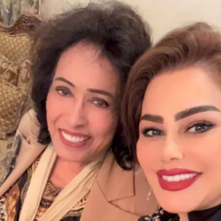 فاطمة الطباخ وحياة الفهد -الصورة خاصة من فاطمة الطباخ