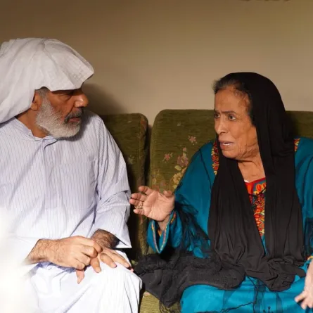 إبراهيم الحساوي وحياة الفهد -الصورة من المصدر