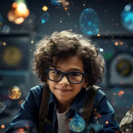 صورة تعبر عن طفل شديد الذكاء