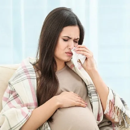صورة لحامل تعاني من نزيف الأنف