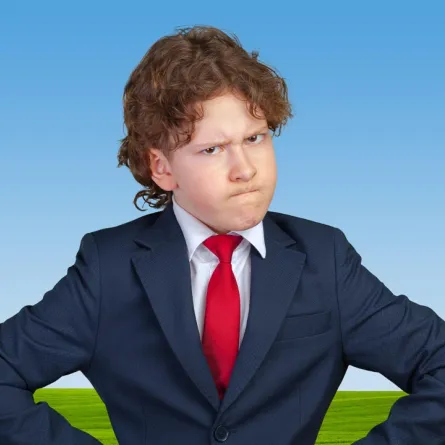 صورة لطفل أناني غاضب