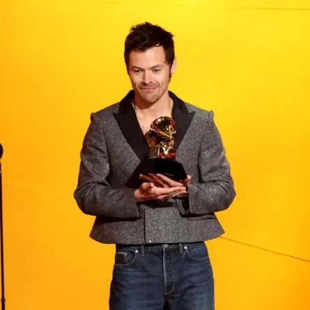 هاري ستايلز Harry Styles في حفل توزيع جوائز غرامي 2026. مصدر الصورة: Frazer Harrison/Getty Images/AFP