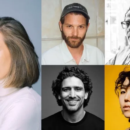 من اليسار إلى اليمين: كارلا سيمون (Carla Simón) © David Ruano / سليم كشيوش (Salim Kechiouche) © Matthieu Dortomb / بارك جي-مين (Park Ji-Min) © Marie Rouge - Unifrance / ماغنوس فون هورن (Magnus Von Horn) © Kacper Żywicki / علي أصغري (Ali Asgari) © Amir Naseri - الصورة من المركز الإعلامي لمهرجان كان