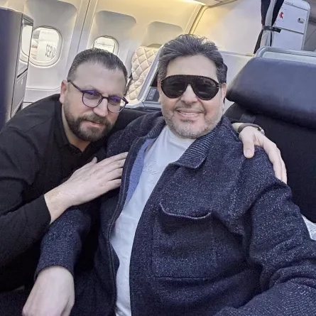 هاني شاكر ومدير أعماله خضر عكنان- الصورة من صفحة خضر عكنان على إنستغرام