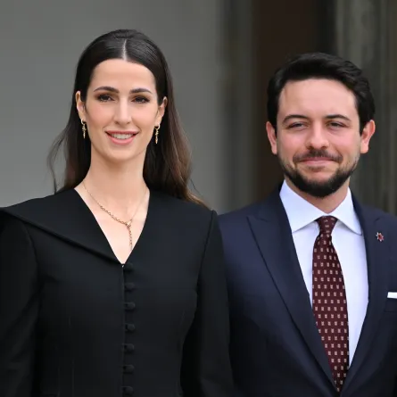  ولي عهد الأردن الأمير الحسين بن عبدالله الثاني وزوجته الأميرة رجوة الحسين (مصدر الصورة Mustafa YalcinAnadolu via Getty Images) 