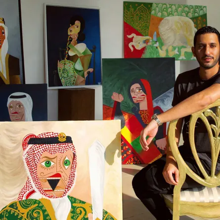 الفنان التشكيلي السعودي فيصل الخريجي