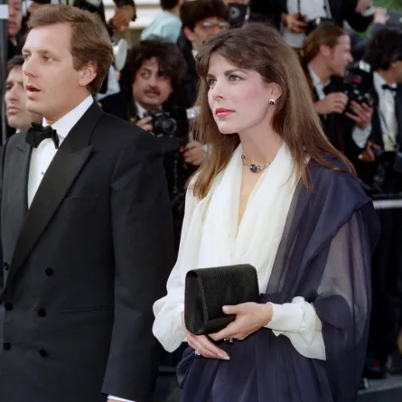 الأميرة كارولين وستيفانو كاسيراغي Stefano Casiraghi في مهرجان كان 1989 -مصدر الصورة: AFP