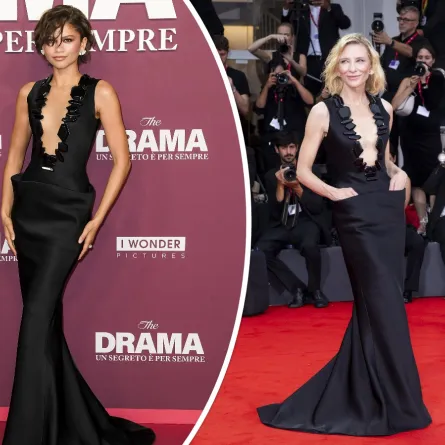إطلالات متشابهة للنجمتين زندايا Zendaya وكيت بلانشيت Cate Blanchett - الصور من دار جيورجيو أرماني
