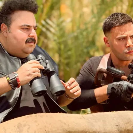محمد إمام وشيكو من فيلم صقر وكناريا الصورة من حساب إمام في إنستغرام