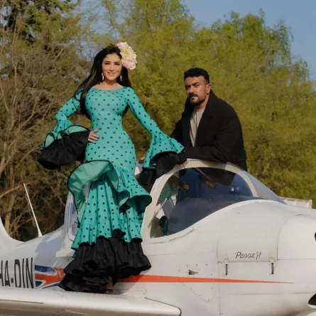 أحمد العوضي ومي عمر من كواليس شمشون ودليلة
