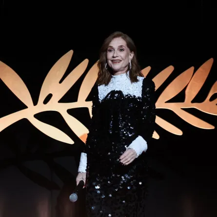 إيزابيل أوبير Isabelle Huppert في مهرجان كان السينمائي 2026. مصدر الصورة: Valery HACHE / AFP