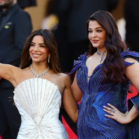 إيفا لونغورياو آيشواريا راي باتشان في مهرجان كان السينمائي 2026 Eva Longoria and Aishwarya Rai Bachchan (مصدر الصورة:Andreas Rentz/Getty Images)