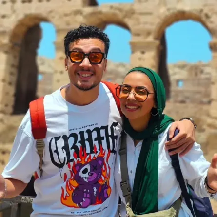 داليا صبحي خليل وزوجها الفنان أحمد عبد الوهاب - الصورة من حساب داليا على إنستغرام