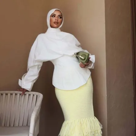 مدونة الموضة سهى طه - الصورة من حسابها على إنستغرام