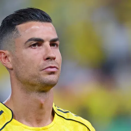 كريستيانو رونالدو في الرياض- Cristiano Ronaldo in riyadh. مصدر الصورة Fayez NURELDINE / AFP