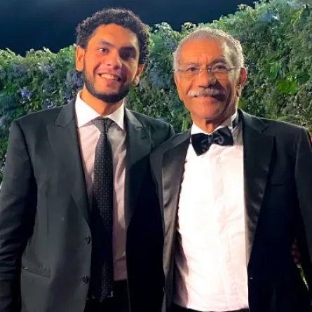 سيد رجب وابنه زياد- الصورة من حساب الأخير على إنستغرام