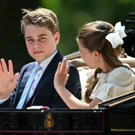 الأمير جورج في Trooping the Colour. مصدر الصورة: JUSTIN TALLIS / AFP