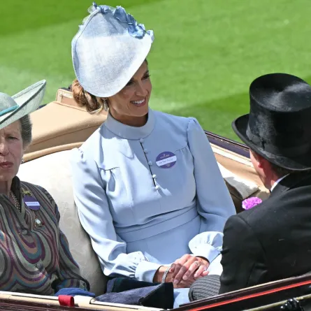 الأميرة آن Princess Anne وهاريت سبيرلينغ Harriet Sperling في سباق رويال أسكوت. مصدر الصورة: JUSTIN TALLIS / AFP