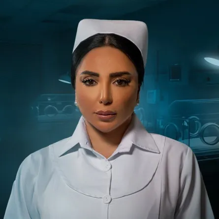أبرار أبو سيف على الملصق الدعائي لمسلسل سستر فخرية - الصورة من صفحة منصة شاهد على انستغرام