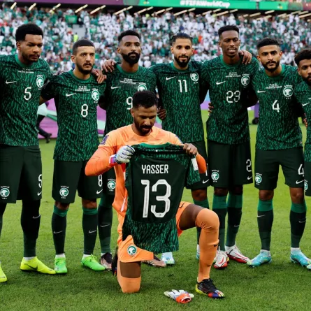 المنتخب السعودي في مونديال قطر 2022 (مصدر الصور: Khaled DESOUKI / AFP))
