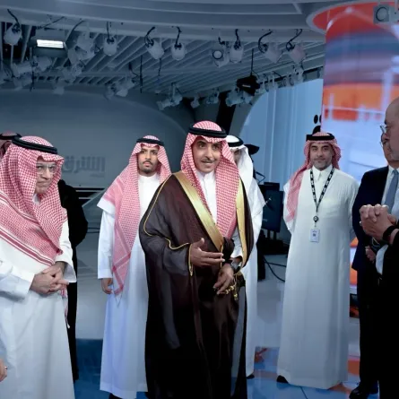 وزير الإعلام السعودي يزور المقر الجديد للمجموعة السعودية للأبحاث والإعلام واستوديوهات "شبكة الشرق" في مركز الملك عبدالله المالي (كافد)