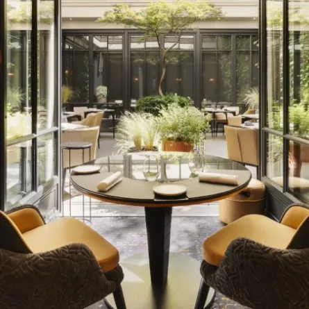 جانب من مطعم لو بودلير / الصورة من صفحة lebaudelaire.restaurant الرسمية على انستغرام